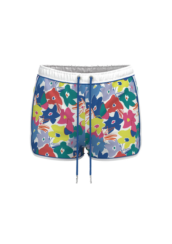 Multicolor Print Swim Shorts